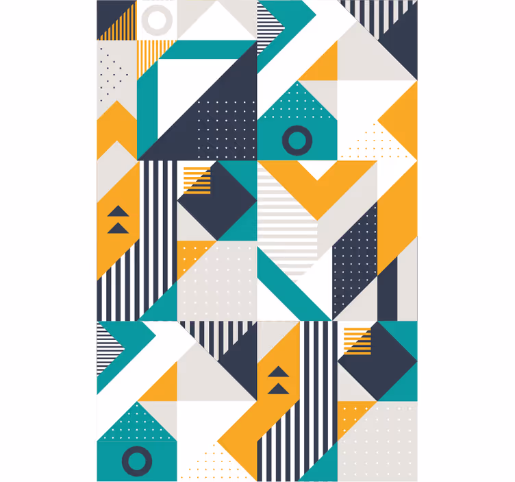 Geometrické vzory tapeta obývacího pokoje - TenStickers