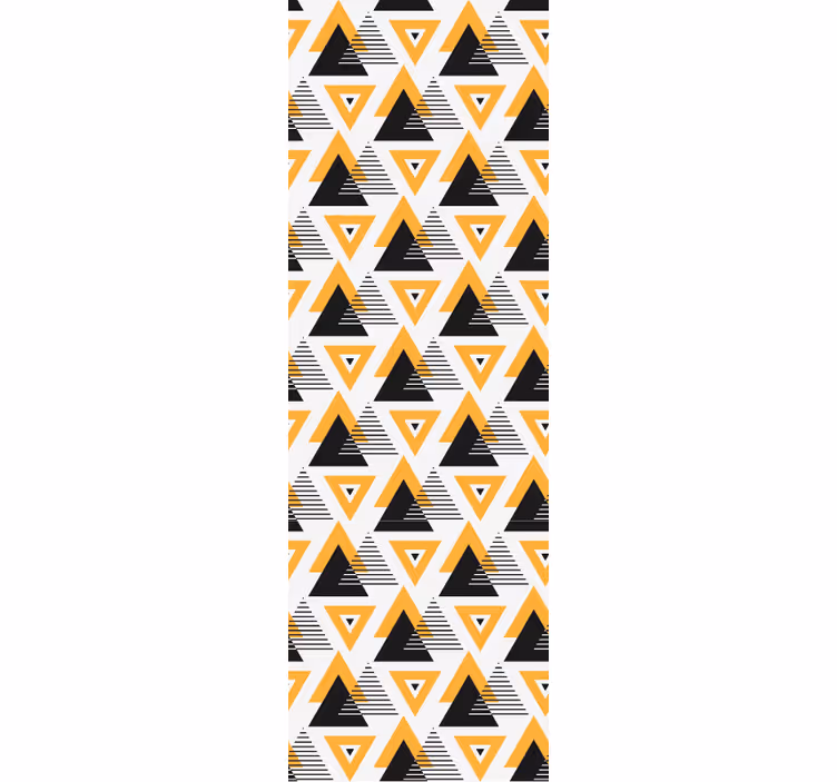Fúze geometrického trojúhelníku Geometrická tapeta - TenStickers