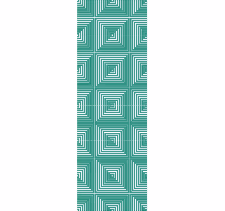čtvercový spirálový vzor Geometrická tapeta - TenStickers
