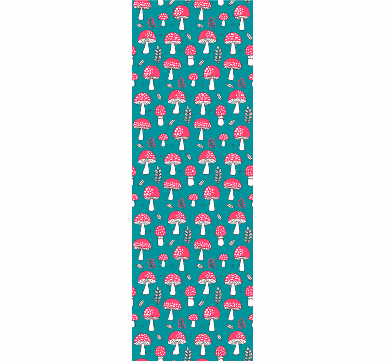 Lesní houby vzor Příroda tapeta - TenStickers