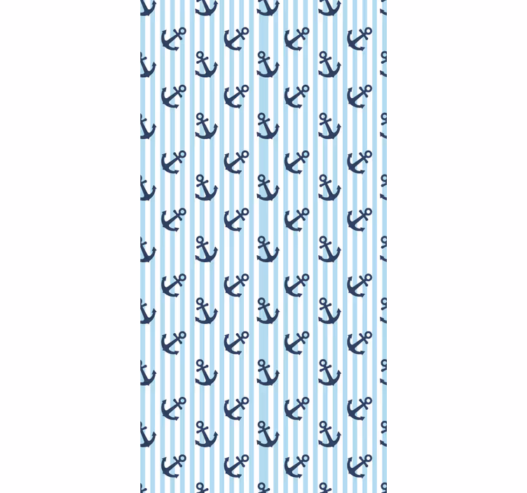 Námořnická modř svislé pruhy vertikální tapeta - TenStickers