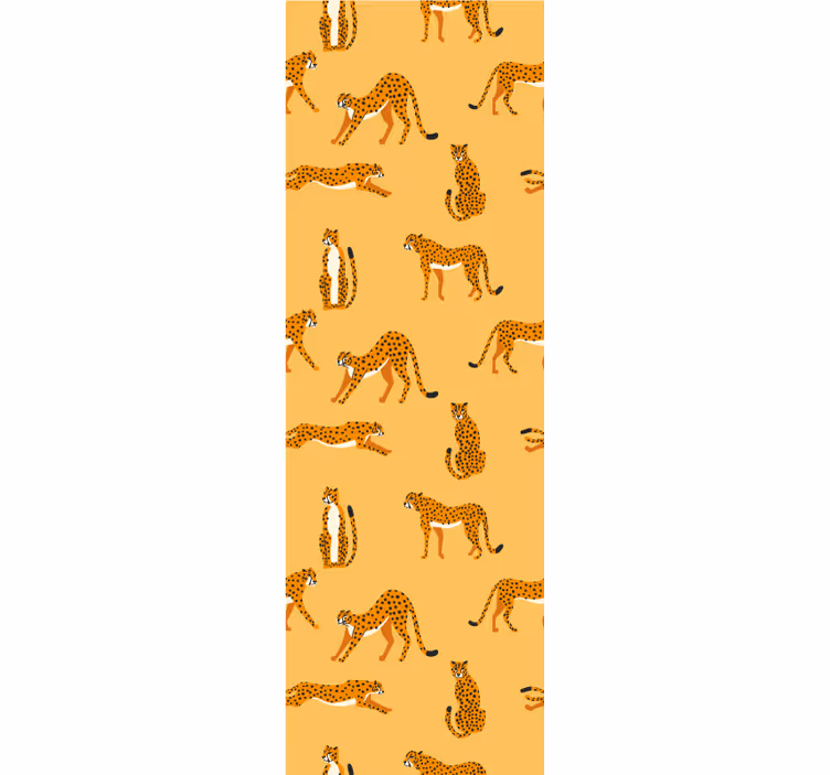 Hraví leopardi Zvířecí tapeta - TenStickers