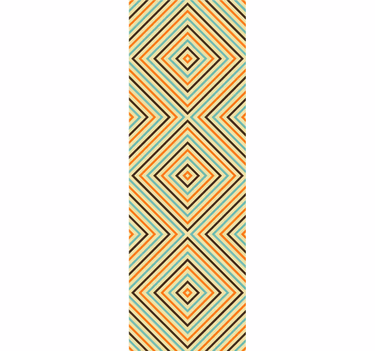 Geometrický kosočtverec Geometrická tapeta - TenStickers