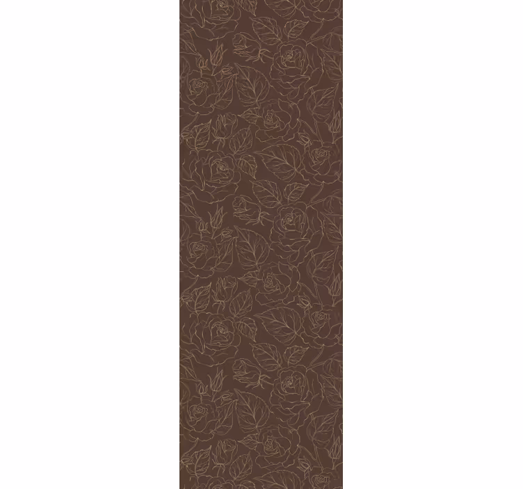 Růže minimalistický vzor květinová tapeta - TenStickers