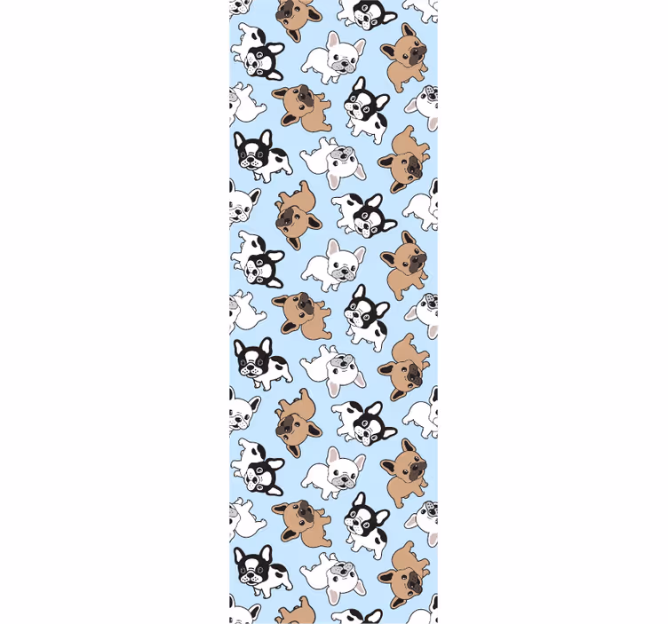 Tapeta do ložnice francouzského buldoka - TenStickers