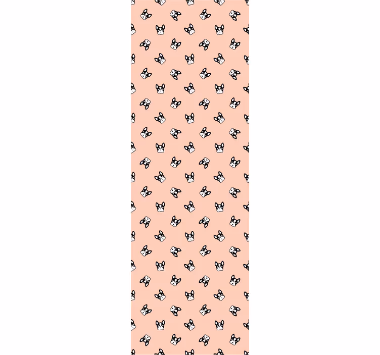 Roztomilý francouzský buldoč vzor tapeta do ložnice - TenStickers