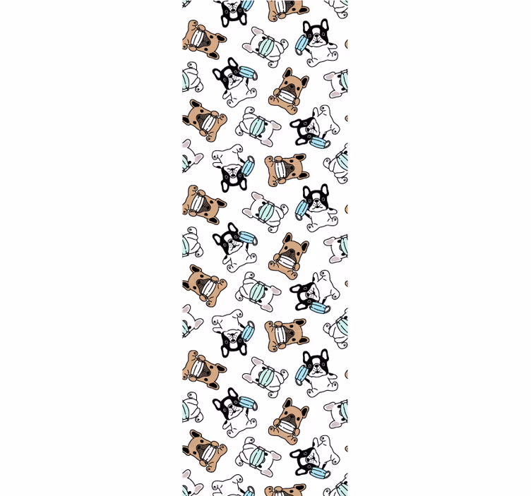 Psí bruslaři Psí tapeta - TenStickers