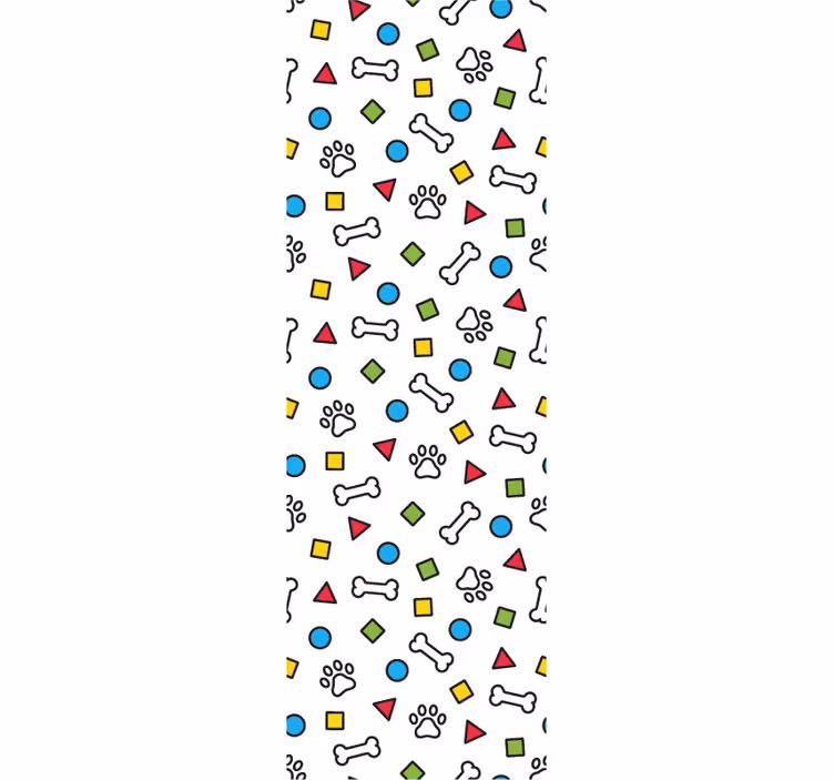 Hravé motivy mazlíčků Psí tapeta - TenStickers