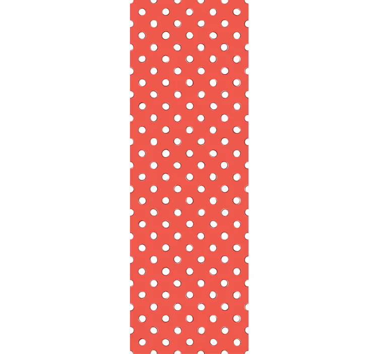 červený a bílý vzor Tapeta tečka - TenStickers