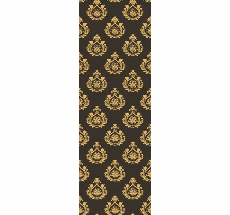 Zdobený motiv listí Barokní tapeta - TenStickers