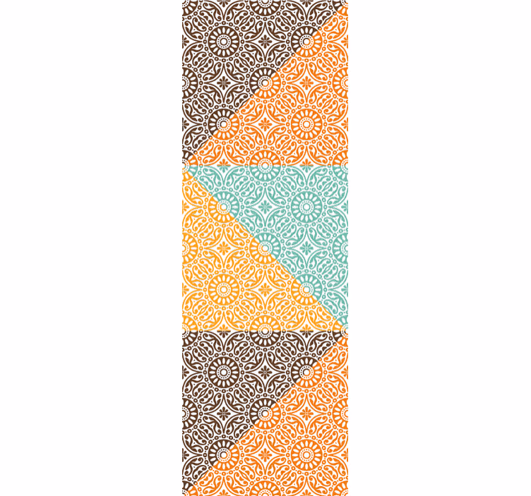 Psychedelická hippy mandala vintage tapeta - TenStickers