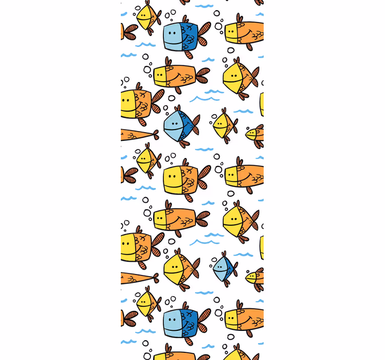 Vodní kreslená zábava Ryba tapeta - TenStickers