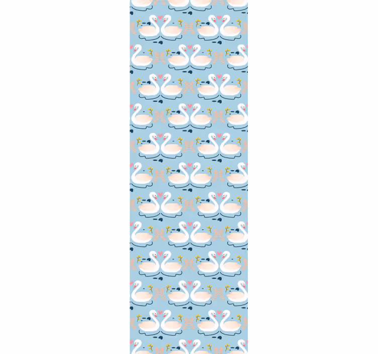 Vzor labutí jezero Zvířecí tapeta - TenStickers