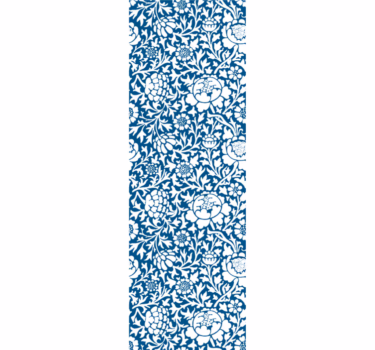 Tapeta z listů mořské modré flóry - TenStickers