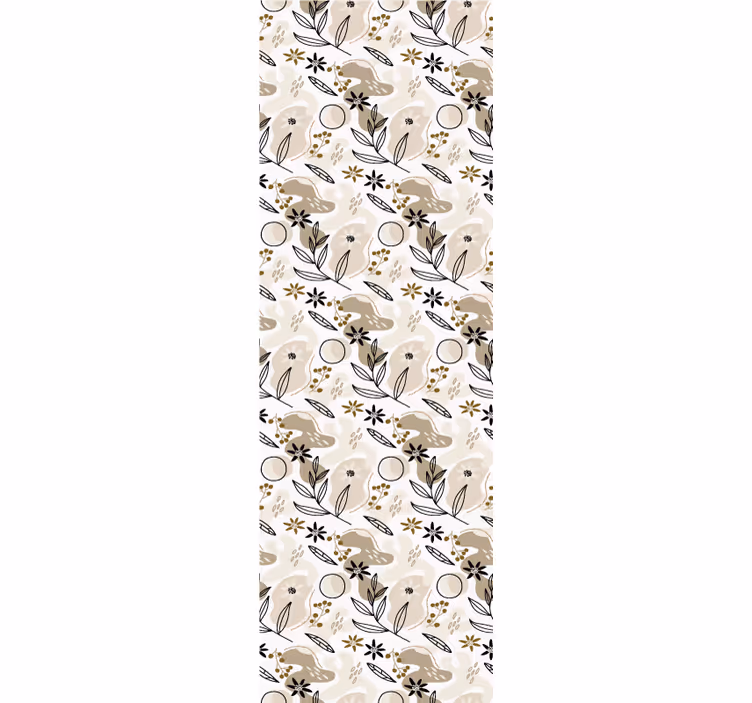 Dopisní tapeta s botanickým vzorem fauny - TenStickers