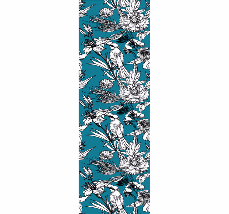 Bílý divoký pták elegantní vzor tapeta - TenStickers