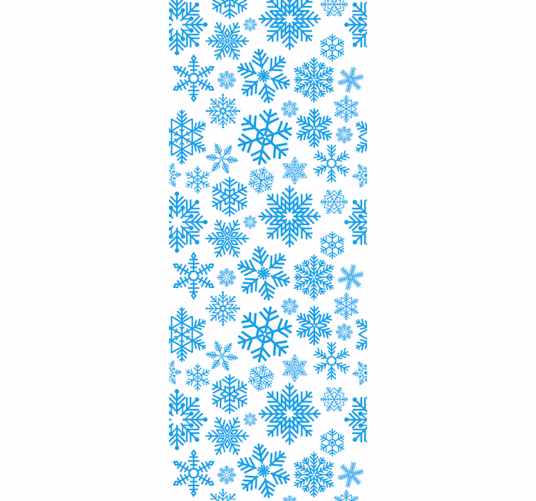 Sezónní motiv sněhové vločky Vánoční tapeta - TenStickers