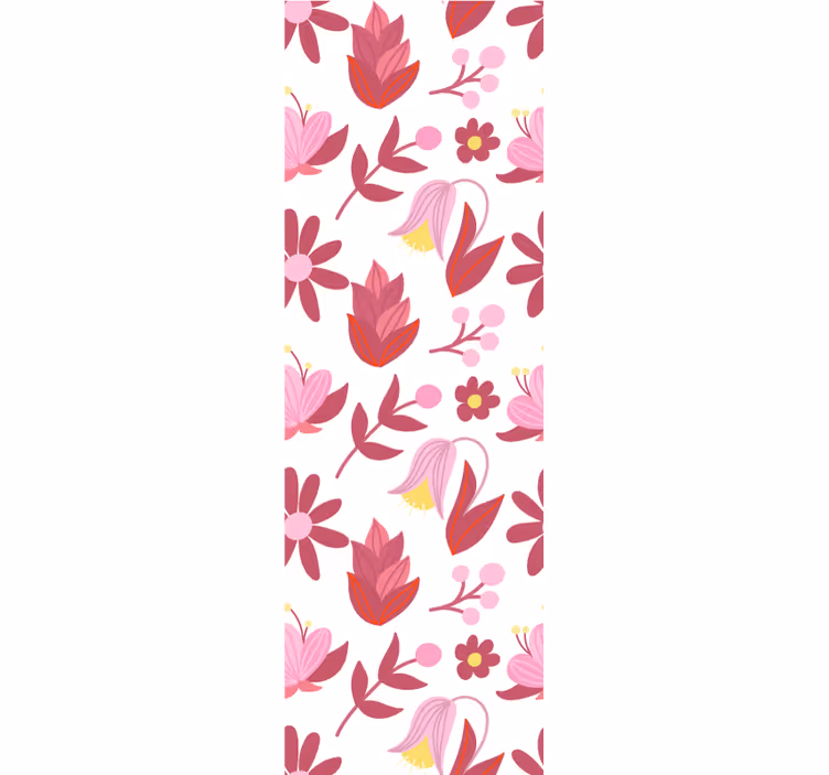 Aranžmá růžové kytice Květinový ornament tapeta - TenStickers