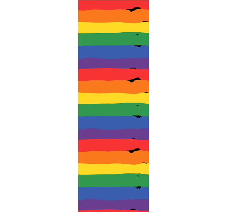 Duhové pruhované pozadí Pruhovaná tapeta - TenStickers