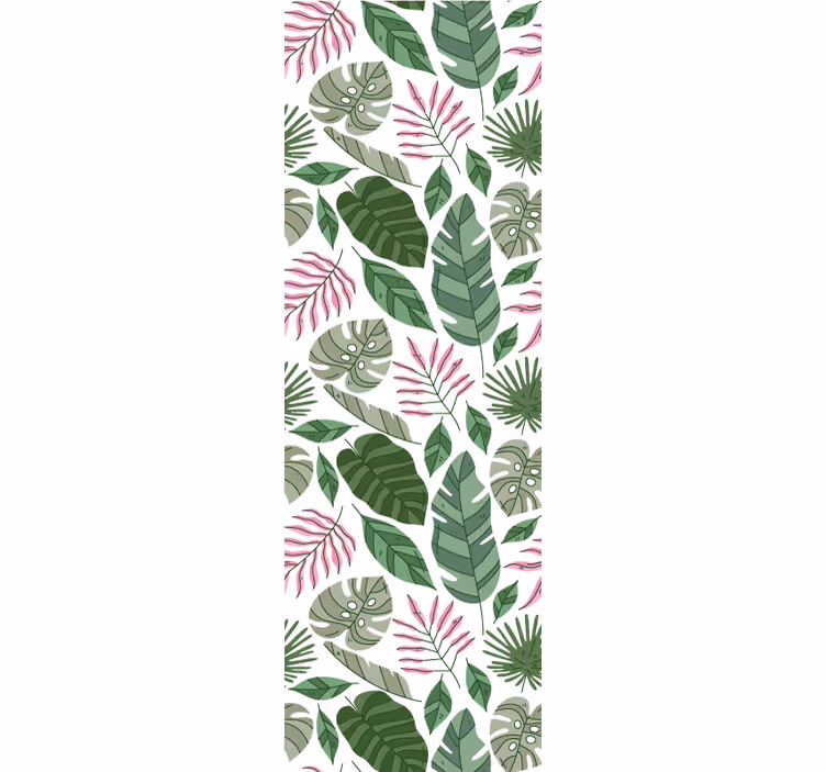 Listové botanické vzory Příroda tapeta - TenStickers