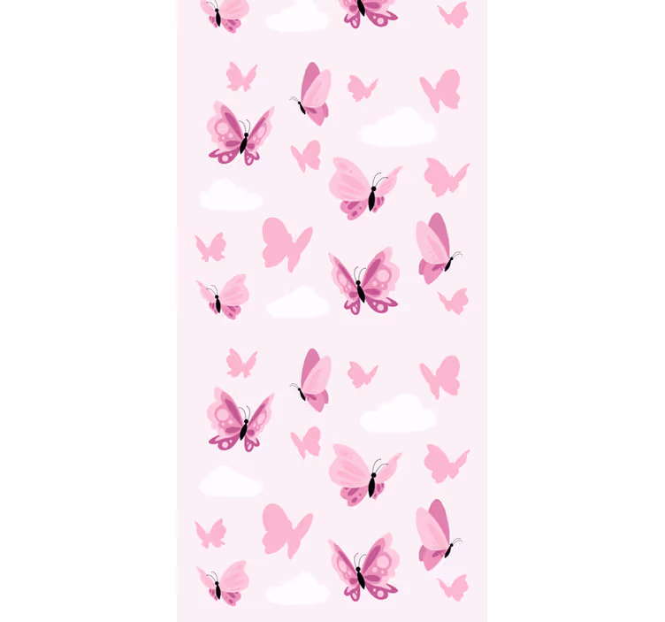 Vlající motýli Motýlí tapeta - TenStickers