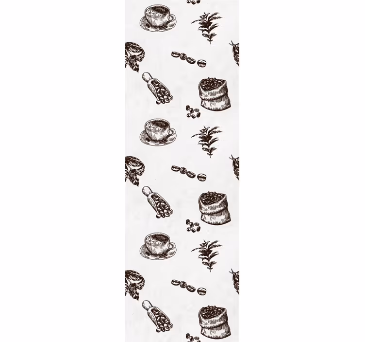 Kofeinové motivy Umělecká tapeta - TenStickers