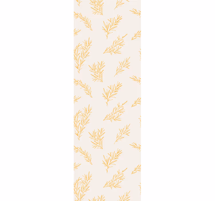 Botanický vzor listů květinová tapeta - TenStickers