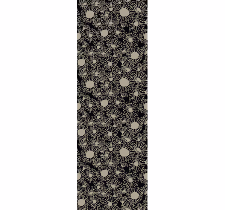 Květinový tečkovaný vzor Květinový ornament tapeta - TenStickers