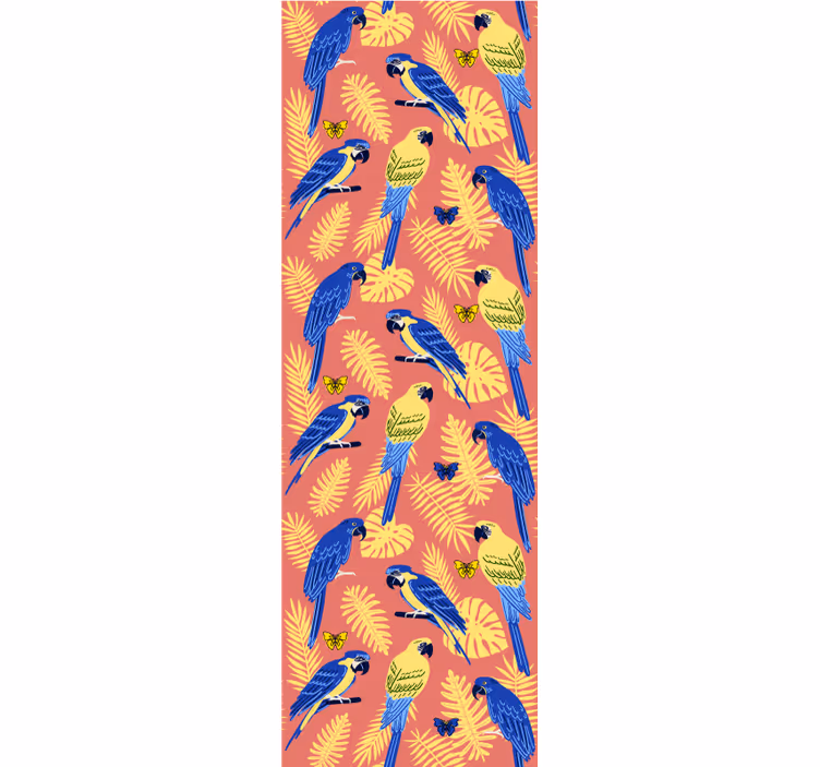 Tropický motiv papouška Papoušek tapeta - TenStickers