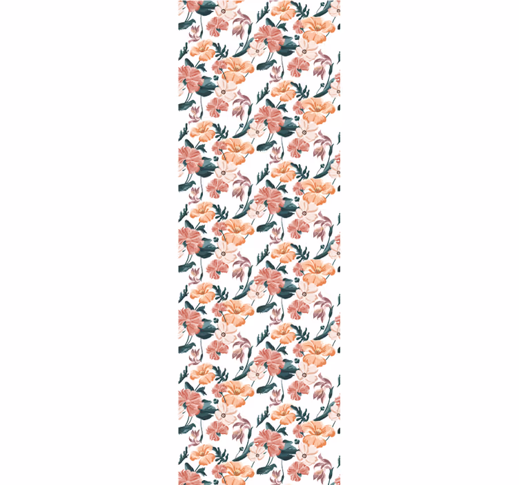 Květinové opakování květinová tapeta - TenStickers