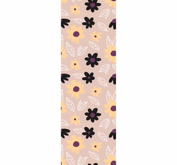 Květinový jednoduchý motiv Květinový ornament tapeta - TenStickers