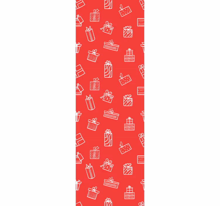 Dárkový vzor motiv Vánoční tapeta - TenStickers