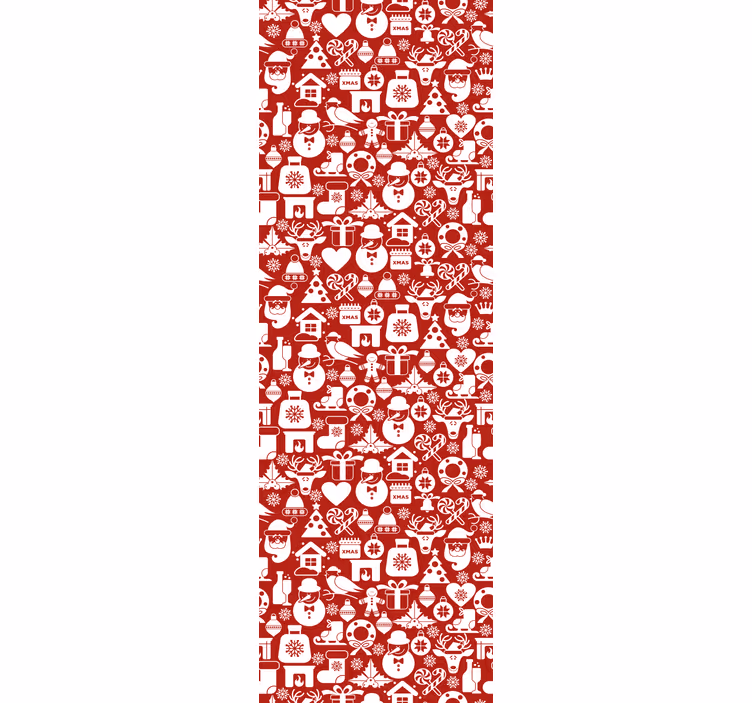 Slavnostní sváteční vzory Vánoční tapeta - TenStickers
