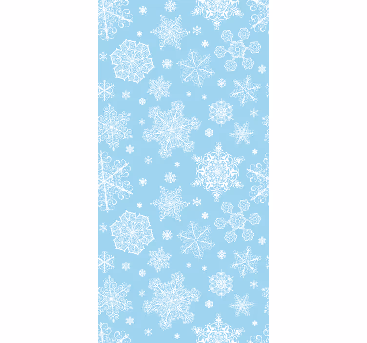 Elegance sněhové vločky Vánoční tapeta - TenStickers