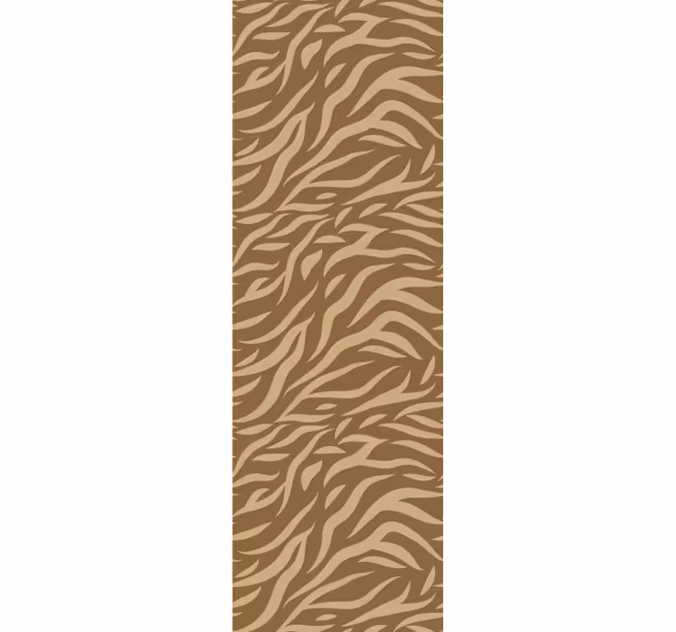 Tapeta do ložnice hnědé a béžové tygří kůže - TenStickers