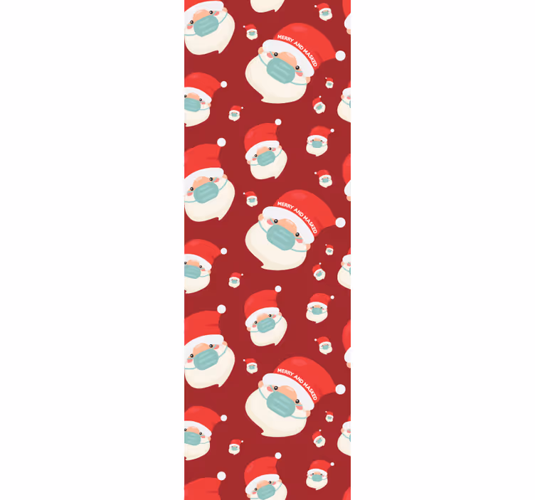 Santa vzor Vánoční tapeta - TenStickers