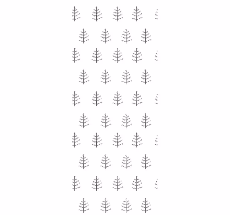 šedá minimalistická stromy tapeta do obývacího pokoje - TenStickers