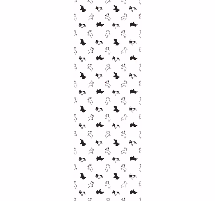 štěně skici vzor Psí tapeta - TenStickers