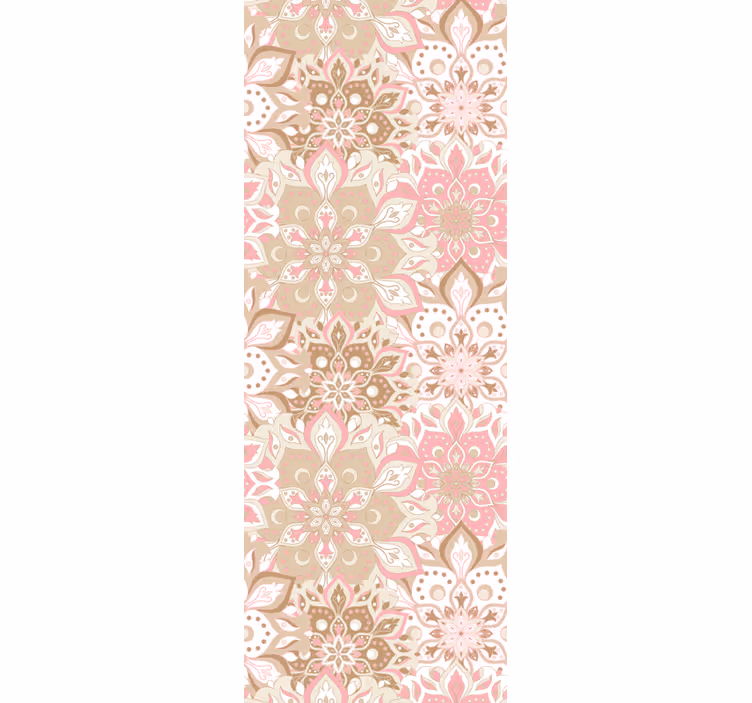 Květinově zdobená elegance Květinový ornament tapeta - TenStickers