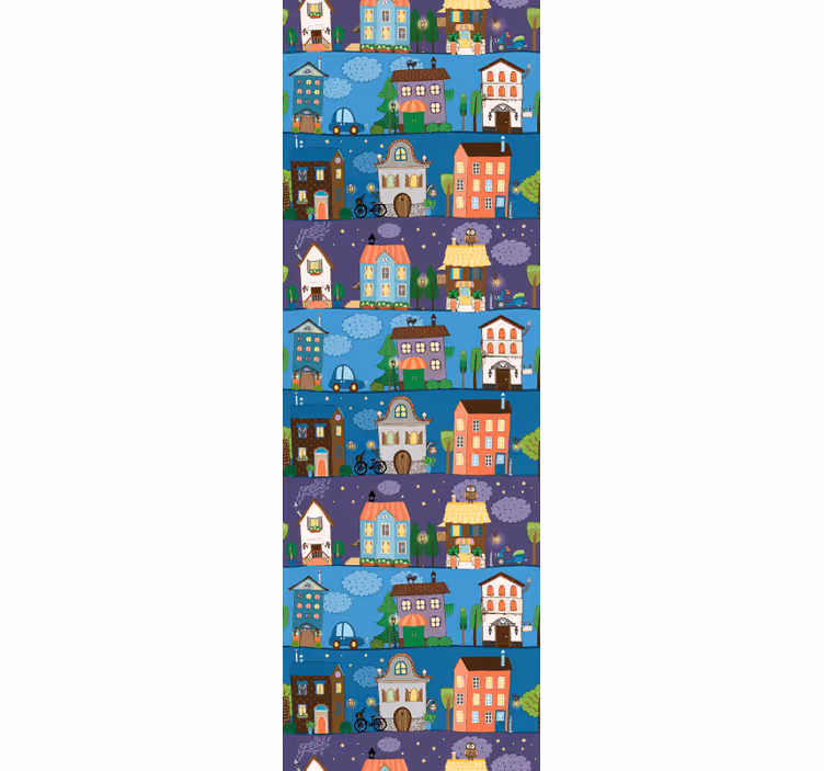 Městský příběh město a země tapeta - TenStickers