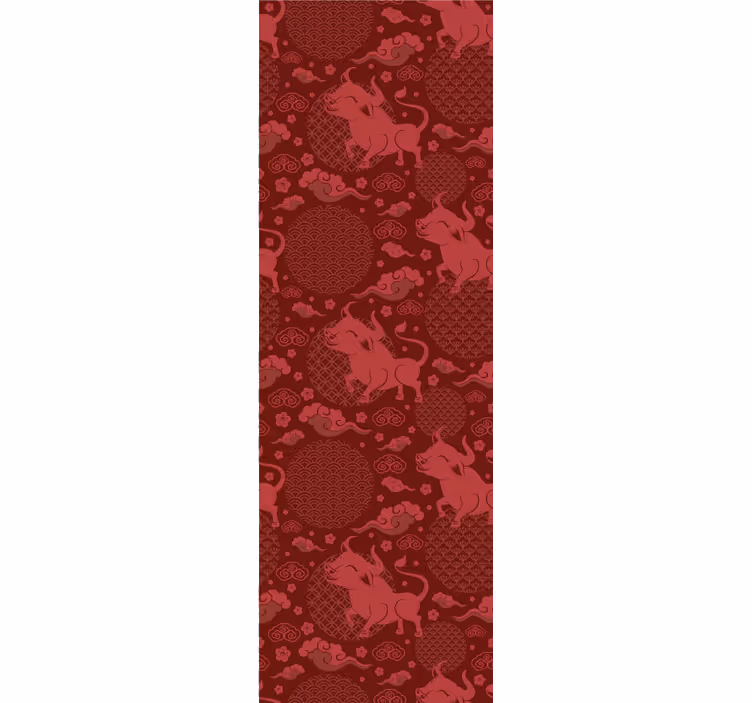 čínský styl vinobraní vzor klasické tapeta - TenStickers
