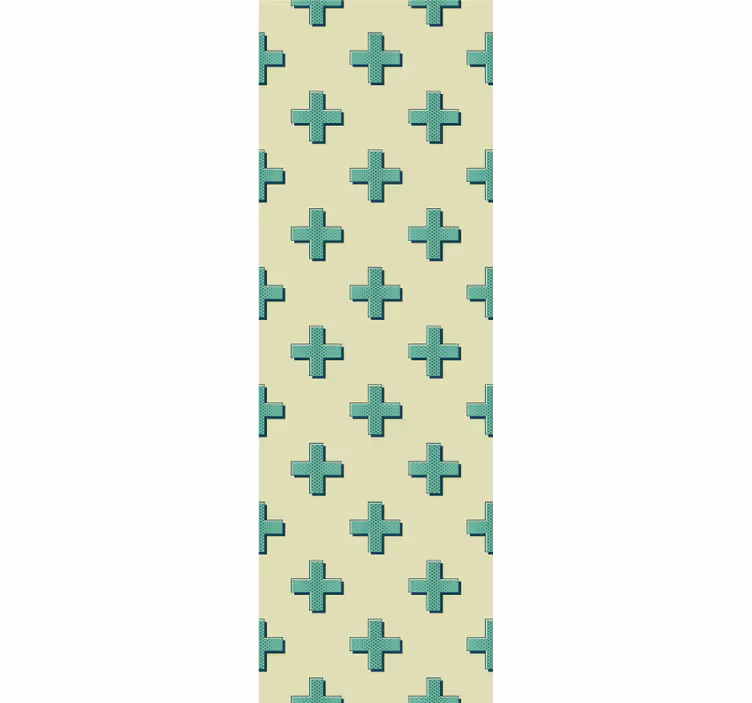 Geometrický křížový vzor Geometrická tapeta - TenStickers