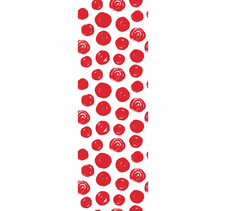 Květinový tečkovaný vzor květinová tapeta - TenStickers