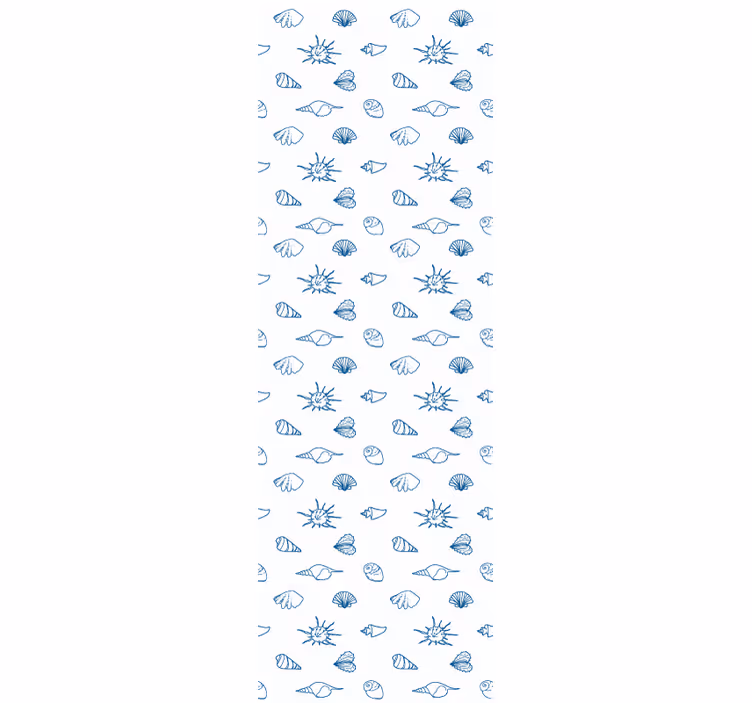 Motiv námořní skici Ryba tapeta - TenStickers