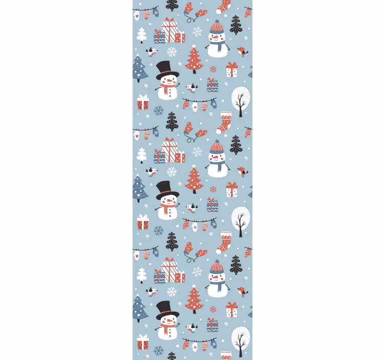 Slavnostní sezónní vzor Vánoční tapeta - TenStickers