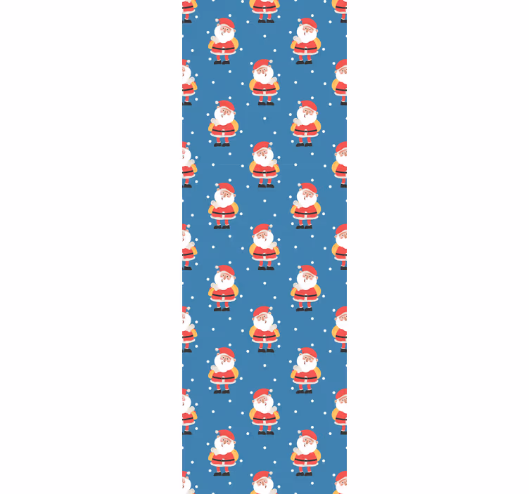Veselé santa vzory Vánoční tapeta - TenStickers