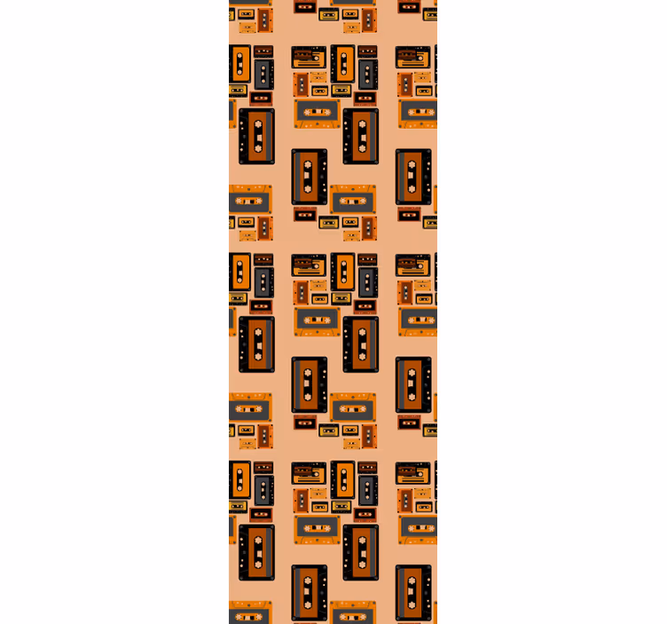 Retro kazeta Umělecká tapeta - TenStickers