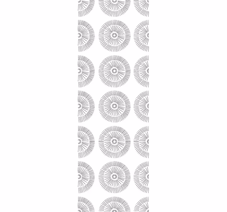 Kreativní doodle dekorativní moderní tapeta - TenStickers