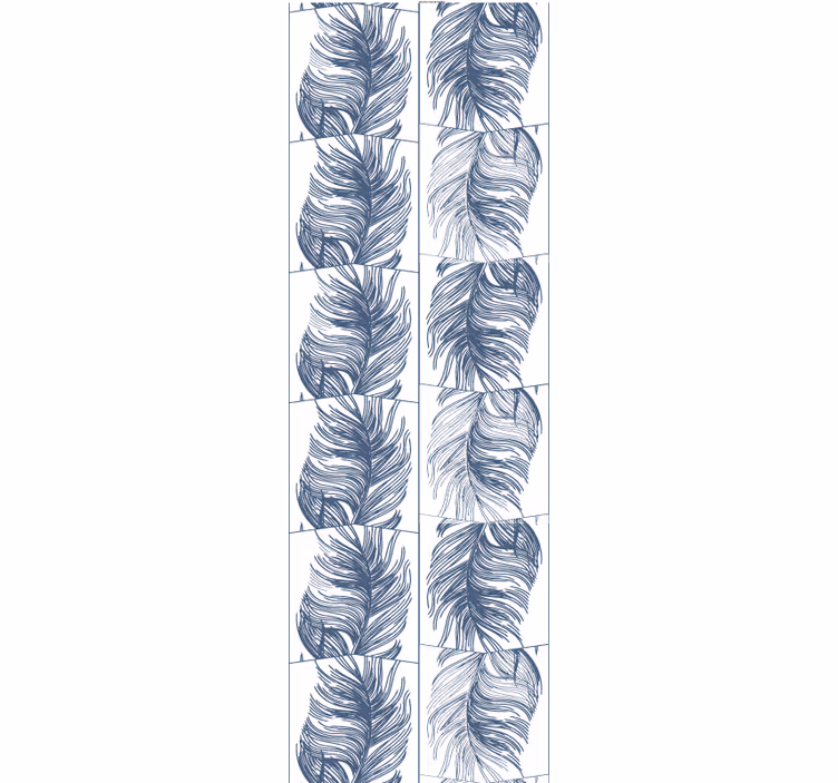 Opeřené listí Dopisní tapeta - TenStickers