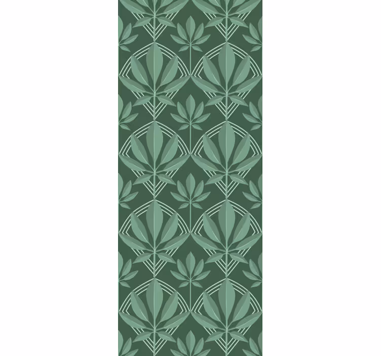 Zelený vertikální vzor Tapeta do obývacího pokoje - TenStickers